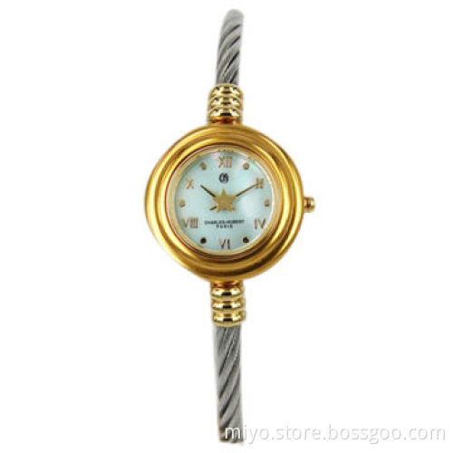 Unique Bangle Watch, Made of Stainless Steel Materials, 3ATM water-resistant, Japan Movement